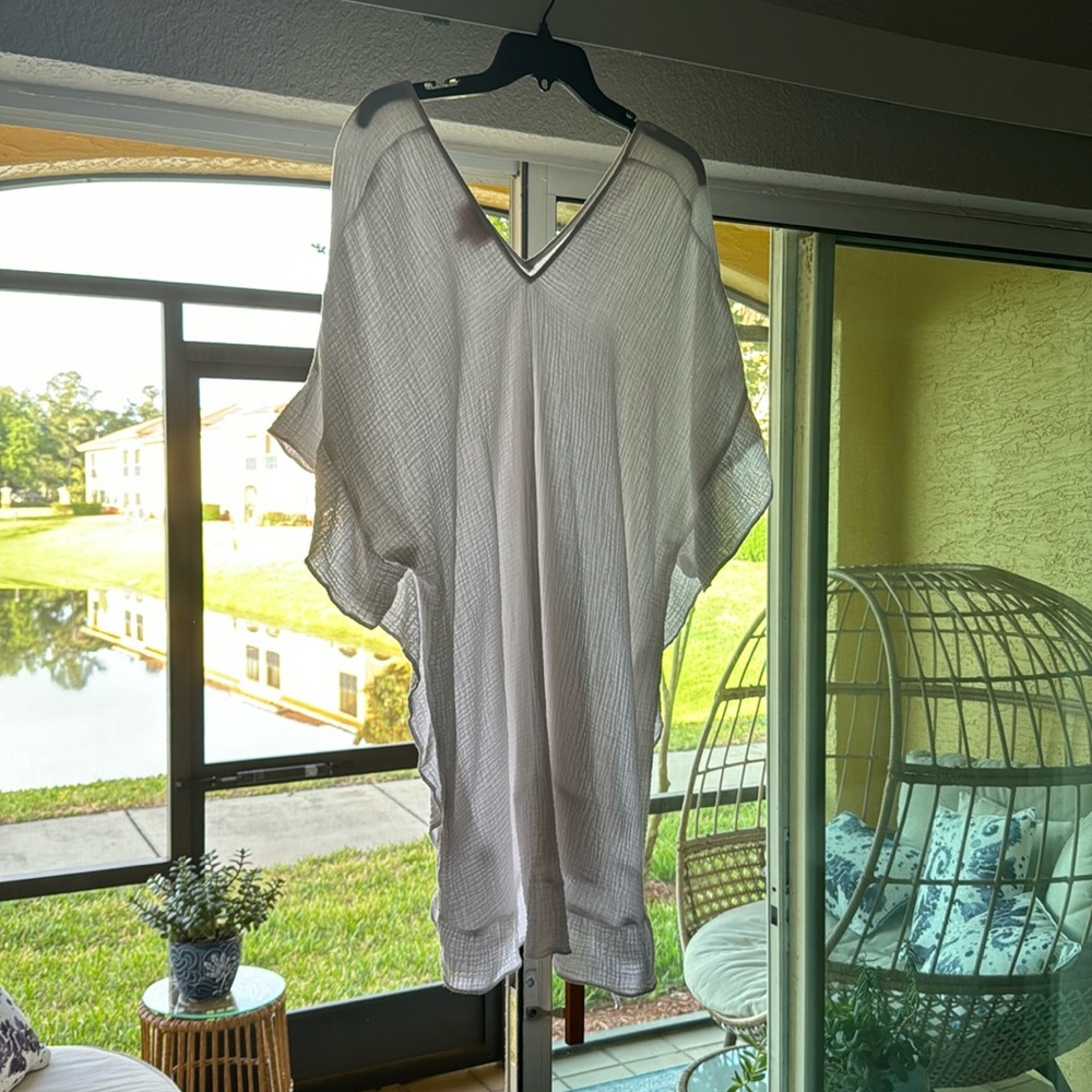 Show Me Your Mumu Linda Tunic White L LNC 100% cotton and. Medium NWT - Picture 4 of 6
